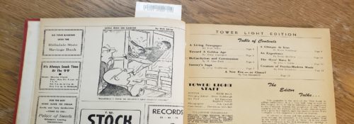 Tower light table of contents