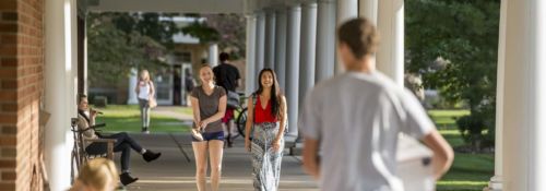 Hillsdale College Walkway by library