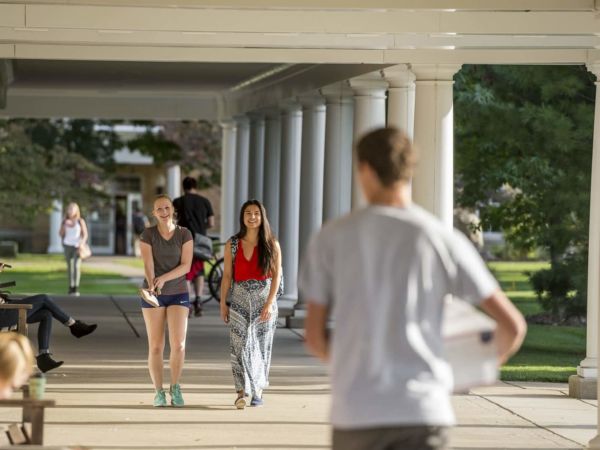 Hillsdale College Walkway by library