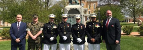 Marine Corp Commissioning on Hillsdale's campus