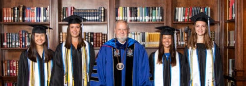 Grads with Dr. Arnn