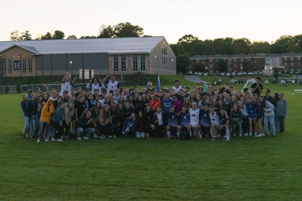 Group of students on intramural field