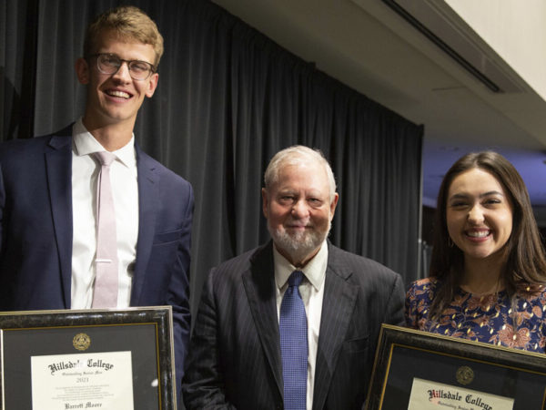Hillsdale College recognized the top five academic graduates of the Class of 2021