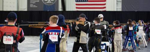 Shooters ages 12-20 competed in two shooting events.