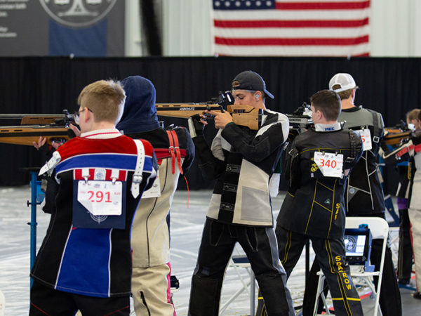 Shooters ages 12-20 competed in two shooting events.