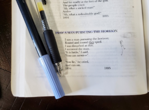 Pens on a notebook