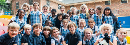 A group of charter school students