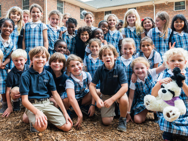 A group of charter school students