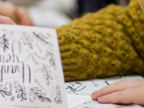 Students write letters thanking healthcare workers for their service to the community