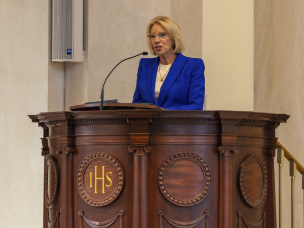 Betsy DeVos Delivers Drummond Lecture at Hillsdale College