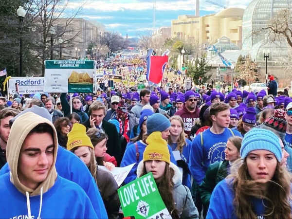 Hillsdale College students and members of the Hillsdale College for Life club attended this year’s March for Life rally in Washington.