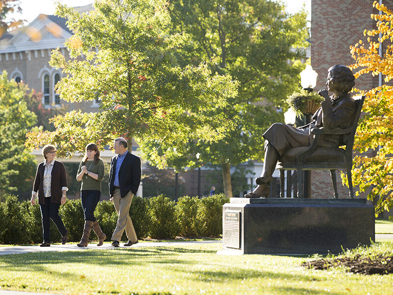 Parents and Students on Campus Hillsdale College parent's weekend on October 10, 2015.