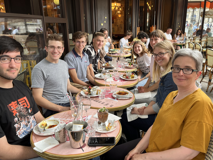 Hillsdale College French students studying abroad in France.