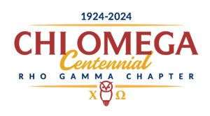 1924-2024 CHI Omega Centennial RHO Gamma Chapter