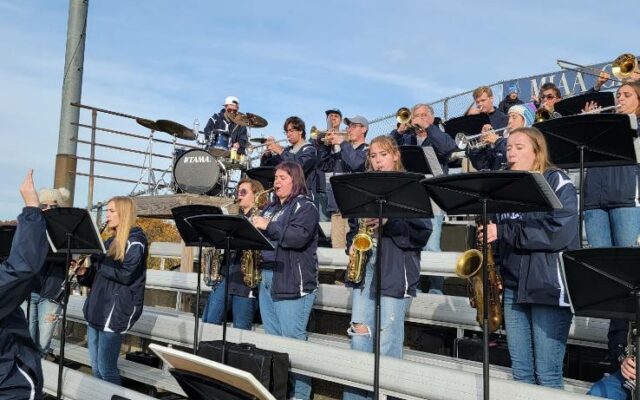 The Hillsdale College Pep Band performs at home football and basketball games.