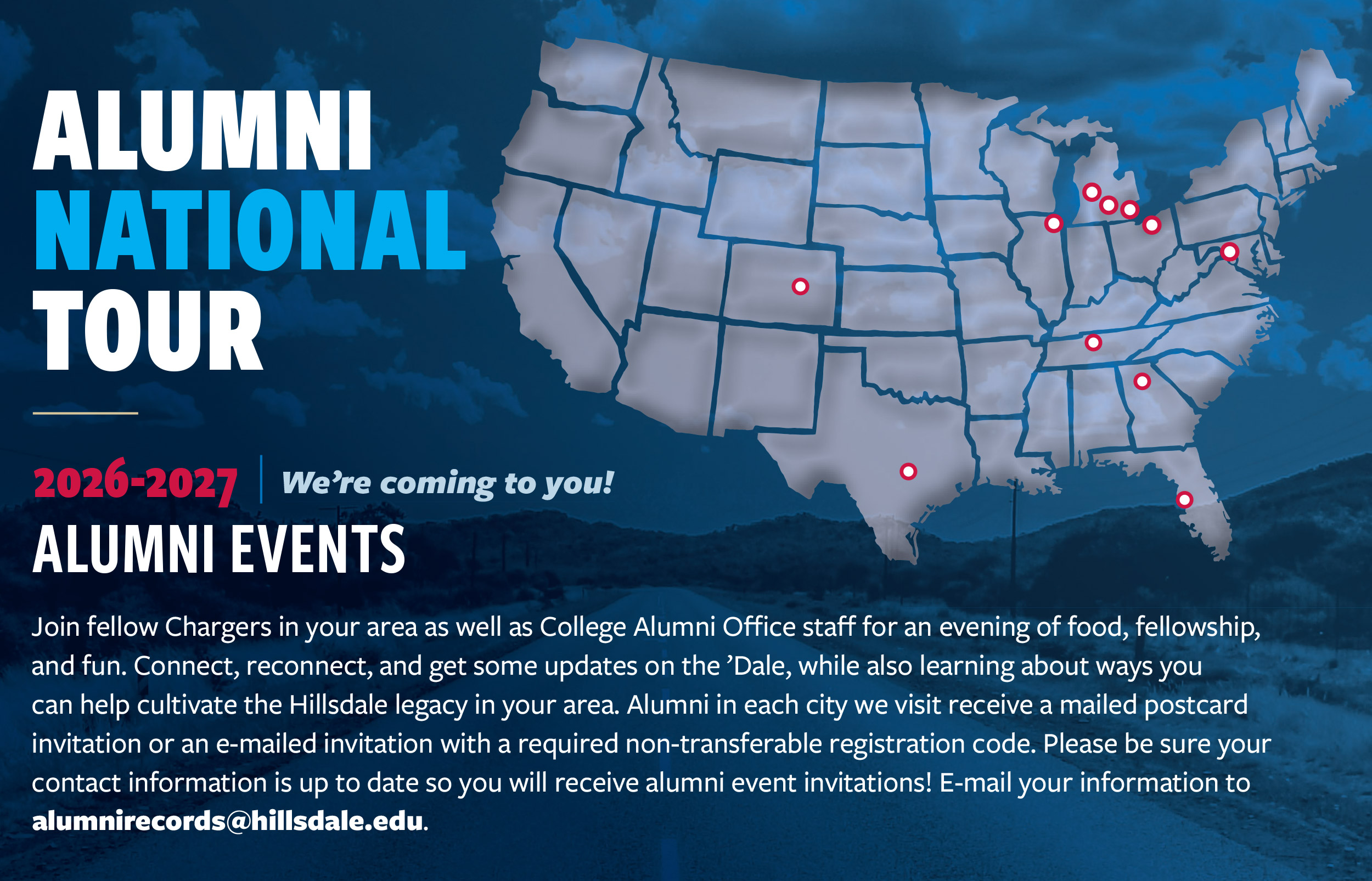 Alumni National Tour Graphic
